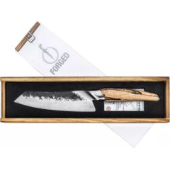 Forged Japāņu tērauda Santoku nazis - Kalts Katai 18cm Naži