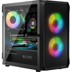 Logic 3 Logic PORTOS ARGB MINI USB 3.0 Case Black Datoru korpusi