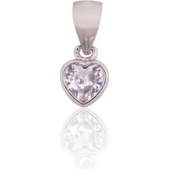 Sudraba kulons #2301943(PRh-Gr)_CZ, Sudrabs 925°, rodijs (pārklājums), Cirkoni, 0.6 gr. Sieviešu
