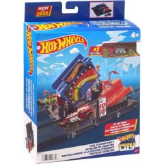 Mattel Hot Wheels City - Fuel Station Shift Track Set (HKX45) Mašīnas un piederumi