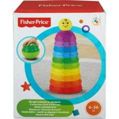 Mattel FISHER PRICE - BRILLIANT BASICS STACK  ROLL CUPS (W4472) Attīstošās spēles