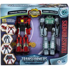 Hasbro Transformers Earthspark: Cyber-Combiner - Terran Twitch  Robby Malto Action Figures (F8438) Lelles