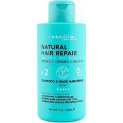 SOMNIS&HAIR_Natural Hair Repair Shampoo& Mask szampon i maska do włosów 250ml Шампуни