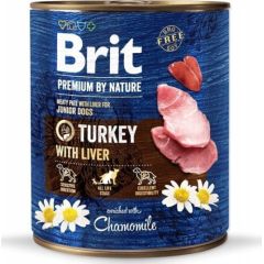 Brit BRIT Premium by Nature Junior Turkey with liver - Wet dog food - 800 g Suņu barība