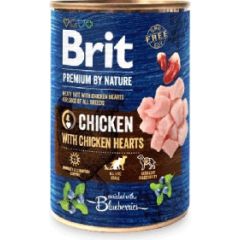 BRIT Premium By Nature Chicken and Hearts - wet dog food - 400 g Barība