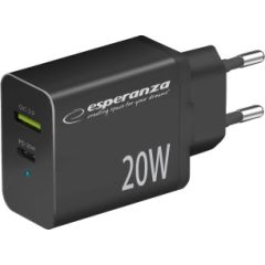 Esperanza EZC105K mains charger 20W Black