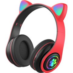 Goodbuy Paws bezvadu austiņas bērniem | Bluetooth 5.0 sarkanas Austiņas