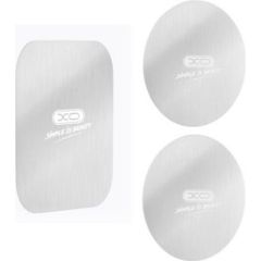 iLike   Magnetic holder plates 3pcs stickers Silver Telefonu Turētāji Auto Velo Moto