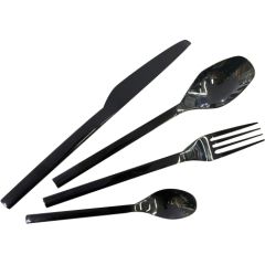 Galda piederumi DUNE 24gab, melns Citi trauki