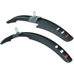 Polisport Mississipi Junior 24" / Melna Viegls un izturīgs velosipēda dubļusargu komplekts junioriem Citi Velosipēdu piederumi