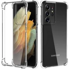 Evelatus Samsung  Galaxy S21 Ultra Military Shockproof Silicone Case TPU Transparent Neoriģinālie Maciņi