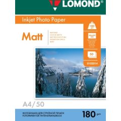 Lomond Photo Inkjet Paper Matte 180 g/m2 A4, 50 sheets