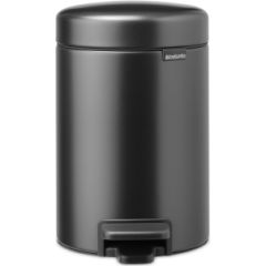 BRABANTIA atkritumu tvertne ar pedāli NewIcon, 3L, Confident Grey - 233449 Papīra - atkritumu grozi