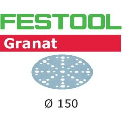 Smilšpapīrs ekscentra slīpmašīnai Festool STF 150 mm; 48; P320; GR; 10 gab. Dažādi diski