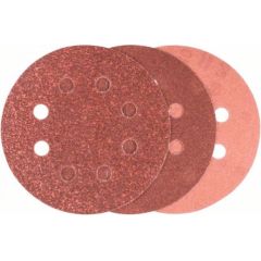 Smilšpapīrs Bosch 2609256A28; 125 mm; K60/K120/K240; 6 gab. Dažādi diski
