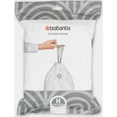 BRABANTIA maisiņi H 50-60L (iepak. 40gab.), balts - 138744 Atkritumu tvertnes