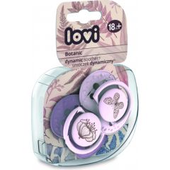 LOVI silicone dynamic soother Botanic 18m+, girl 2 pcs, 22/875girl