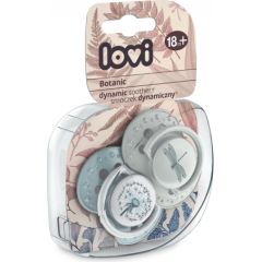 LOVI silicone dynamic soother Botanic 18m+, boy 2 pcs, 22/875boy