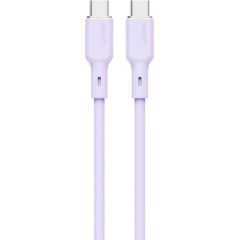 USB-C to USB-C Cable Aukey CB-SCC102, 100W, 1.8m (lavender)