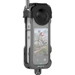 Metal Protective Cage With Lens Cover PULUZ for Insta360 X4 Sporta kameru aksesuāri