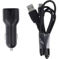 Maxpower Car Charger MXCC-01 1xUSB 2.1A + Type-C Cable By Maxlife Black