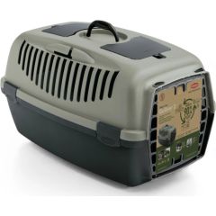 Zolux ZOLUX Transporter GULLIVER 2 z plastikowymi drzwiczkami kol. zielony, z recyklingu Suņu un kaķu transport somas