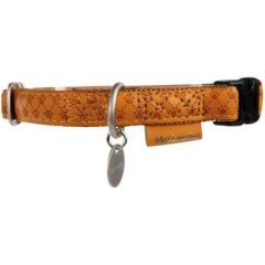 Zolux Obroża regulowana Mac Leather 20 mm - żółty Citas preces