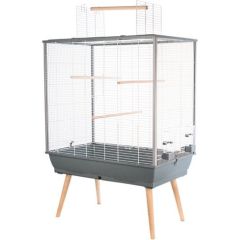 ZOLUX Neo JILI putnu būris H80, pelēkā krāsā