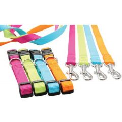 Zolux Smycz nylon 1 m/15 mm, turkusowy Citas preces