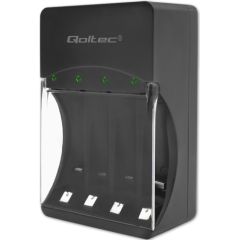 Qoltec 50653 Battery Charger for Ni-MH type R03/AAA R6/AA