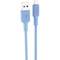 Foneng X100 USB-A to Lightning cable 2.4A, 1.2m (blue)