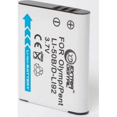 Extradigital Olympus, battery Li-50B, Pentax D-Li92 Baterijas un akumulatori