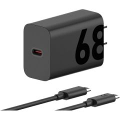 Motorola TurboPower Wall Charger 68W USB-C, 1m C-C cable, Black - charger