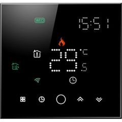 Hismart TUYA Programmable Thermostat WiFi, black