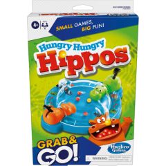 Hasbro Ceļojumu spēle Hungry Hungry Hippos Grab&Go