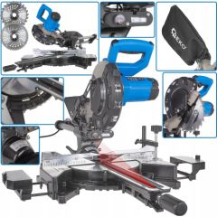 Ukośnica Geko Piła ukośnica z posuwem 1700W 210mm (1) Jaunumi -Dārzam
