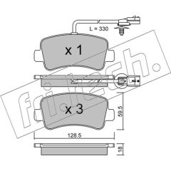 Fri.tech. BREMŽU UZLIKAS FVR4348 916.0