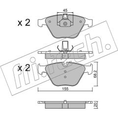 Fri.tech. BREMŽU UZLIKAS FDB4221 574.8