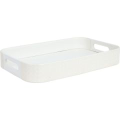 Tray WILMA 41.5x26.5x6cm, white Jaunumi -Dārzam