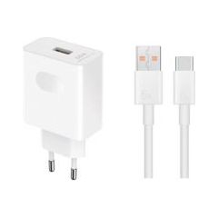 Honor -  HN-110600E00 Honor Original Travel Charger 66W + USB-C Data Cable White