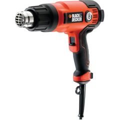 Black & Decker KX2200K-QS heat gun Hot air gun 720 l/min 645 °C 2000 W Black, Orange Jaunumi -Dārzam