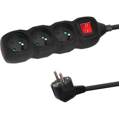 Esperanza ELK211K Power strip 3GN/3M Black