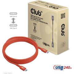 CABLE USB-C TO USB-C 3M/M/M CAC-1513 CLUB3D