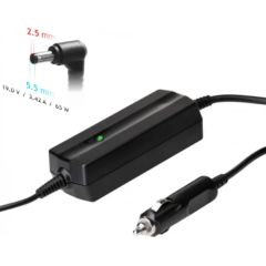 Akyga AK-ND-31 Automašīnas Lādētājs portatīvajam datoram 19V / 3.42A / 65W / 5.5 x 2.5 mm