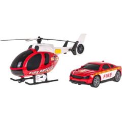 RoGer Helikopters + Ugunsdzēsības Dienesta Automašīnu Komplekts Mašīnas un piederumi