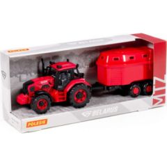 Polesie Traktors BELARUS dzīvnieku pārvadāšanai 37 cm PL91499 Mašīnas un piederumi
