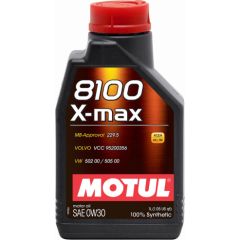 Motul 8100 X-max 0W30 1L API SL  ACEA A3/B4 Motora eļļas