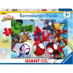 Ravensburger Giant Floor Puzzle Marvel: Spidey and his Amazing Friends - An Amazing Team (24pcs) (31825) Puzles