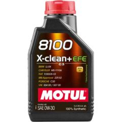 Motul 8100 X-clean+ EFE 0W30 1L C3,MB229.52 504 00/507 00 Motora eļļas
