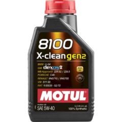 Motul 8100 X-clean GEN2 5W40 1L ACEA C3 API SP BMW LL-04 Motora eļļas